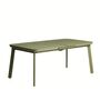 Kave Home Ausziehbarer Outdoor Tisch Izola von Kave Home B: 185 - 235 cm, Grün