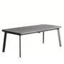 Kave Home Ausziehbarer Outdoor Tisch Izola von Kave Home B: 220 - 280 cm, Graphit