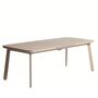 Kave Home Ausziehbarer Outdoor Tisch Izola von Kave Home B: 220 - 280 cm, Taupe