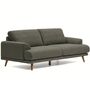 Kave Home 2-Sitzer Sofa Karin in Chenille von Kave Home Walnuss / Austin - Dunkelgrün