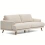 Kave Home 2-Sitzer Sofa Karin in Chenille von Kave Home Walnuss / Elonia - Beige