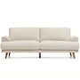 Kave Home 2-Sitzer Sofa Karin in Chenille von Kave Home Walnuss / Elonia - Beige