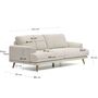 Kave Home 2-Sitzer Sofa Karin in Chenille von Kave Home Beige