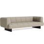 HAY Living 3 Sitzer Sofa Quilton Lift von Hay Tadao - 720 / Eiche Schwarz Lackiert