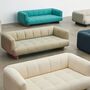 HAY Living 2 Sitzer Sofa Quilton Lift von Hay Vidar - 542 / Walnuss Lackiert