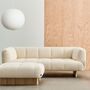 HAY Living 2 Sitzer Sofa Quilton Lift von Hay Vidar - 542 / Walnuss Lackiert