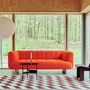 HAY Living 2 Sitzer Sofa Quilton Lift von Hay Vidar - 542 / Walnuss Lackiert