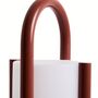 Kave Home Grosse tragbare Tischlampe Leros von Kave Home Rot