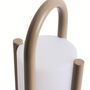 Kave Home Grosse tragbare Tischlampe Leros von Kave Home Taupe