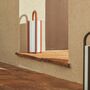 Kave Home Grosse tragbare Tischlampe Leros von Kave Home Rot