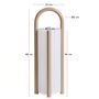 Kave Home Grosse tragbare Tischlampe Leros von Kave Home Taupe