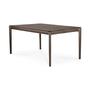 Ethnicraft Bok Tisch rechteckig B: 140 cm / T: 80 cm, Eiche braun lackiert