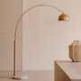 Kave Home Stehleuchte Madali von Kave Home Brass / Marmor weiss