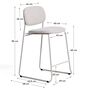 Kave Home Stapelbarer Hocker Meli von Kave Home Beige