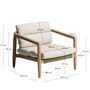 Kave Home Sessel Menfi von Kave Home Grün / Beige