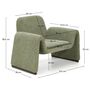 Kave Home Sessel Melvia von Kave Home Grün