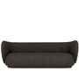Ferm Living 3-Sitzer Sofa Rico Vanir von Ferm Living Black / Honey