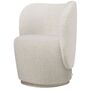 Ferm Living Drehbarer Lounge Chair Rico Club von Ferm Living Off White / Sand - Soft Bouclé