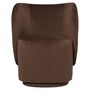 Ferm Living Drehbarer Lounge Chair Rico Club von Ferm Living Black / Honey - Vanir
