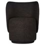 Ferm Living Drehbarer Lounge Chair Rico Club von Ferm Living Black / Honey - Vanir