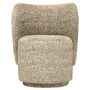 Ferm Living Drehbarer Lounge Chair Rico Club von Ferm Living Black / Honey - Vanir
