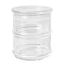 Ferm Living Stapelbare Behälter Boya im 8er Set von Ferm Living Clear with bubbles