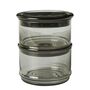 Ferm Living Stapelbare Behälter Boya im 8er Set von Ferm Living Smoked Grey