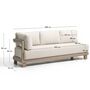 Kave Home 3-Sitzer Sofa Nerano von Kave Home Taupe