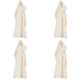 Ferm Living Handtuch Cilla im 4er Set von Ferm Living Off White