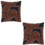 Ferm Living Tuftingkissen Cilla im 2er Set von Ferm Living Black / Dark Chocolate