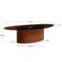 Kave Home Couchtisch Olir von Kave Home L: 81 cm / B: 140 cm / H: 35 cm, Cognac