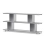Nils Holger Moormann Zoll D - 2 Stufen Aluminium unbehandelt, B: 180 cm, H: 70 cm