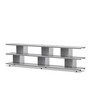 Nils Holger Moormann Zoll D - 2 Stufen Aluminium unbehandelt, B: 220 cm, H: 59 cm