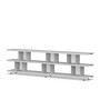 Nils Holger Moormann Zoll D - 2 Stufen Lichtgrau matt, B: 220 cm, H: 59 cm