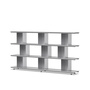 Nils Holger Moormann Zoll D - 3 Stufen Aluminium unbehandelt, B: 220 cm, H: 95 cm