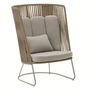 Kave Home Outdoor-Sessel mit hoher Rückenlehne Saconca von Kave Home Beige