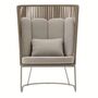 Kave Home Outdoor-Sessel mit hoher Rückenlehne Saconca von Kave Home Beige