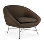 Ethnicraft Sessel Barrow von Ethnicraft Paon Stoff / Poliert Stahl