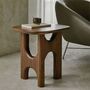 Ethnicraft Beistelltisch Flow von Ethnicraft Teak - Wildes Braun
