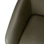 Ethnicraft Sessel Barrow von Ethnicraft Grün Leder / Poliert Stahl