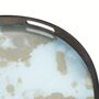Ethnicraft Rundes Tablett Organic von Ehtnicraft Mist Gold