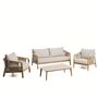 Kave Home Outdoor Set Sirte von Kave Home Ecru / Natur