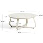 Kave Home Outdoor Couchtisch Tamaris von Kave Home Ecru