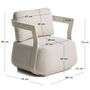 Kave Home Outdoor Sessel Tamaris von Kave Home Ecru