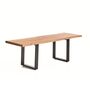 Kave Home Bank Uxue von Kave Home B: 140 cm, Natur / Schwarz