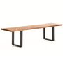 Kave Home Bank Uxue von Kave Home B: 180 cm, Natur / Schwarz