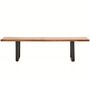 Kave Home Bank Uxue von Kave Home B: 180 cm, Natur / Schwarz