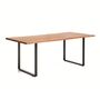 Kave Home Tisch Uxue von Kave Home L: 90 cm / B: 180 cm, Natur / Schwarz