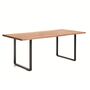 Kave Home Tisch Uxue von Kave Home L: 90 cm / B: 200 cm, Natur / Schwarz
