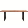 Kave Home Tisch Uxue von Kave Home L: 90 cm / B: 200 cm, Natur / Schwarz